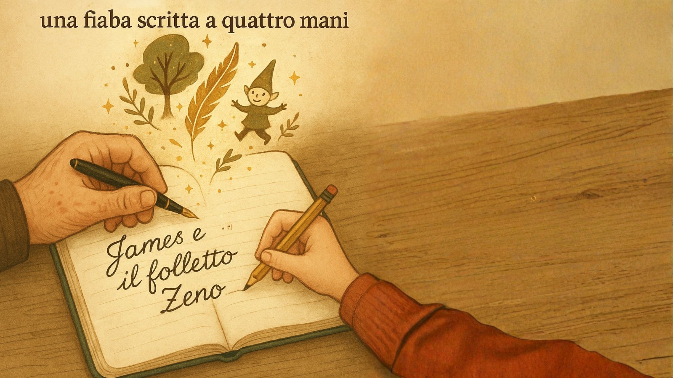 Nonno e nipote: il primo racconto della piccola Elisa